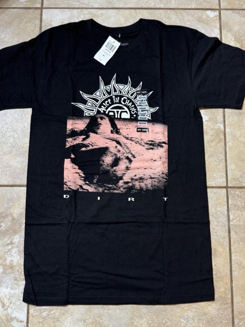 Alice In Chains Dirt Sun Logo T-Shirt MEDIUM New With Tags